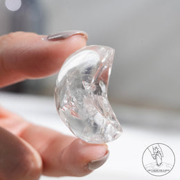 Clear Quartz Moon Shape