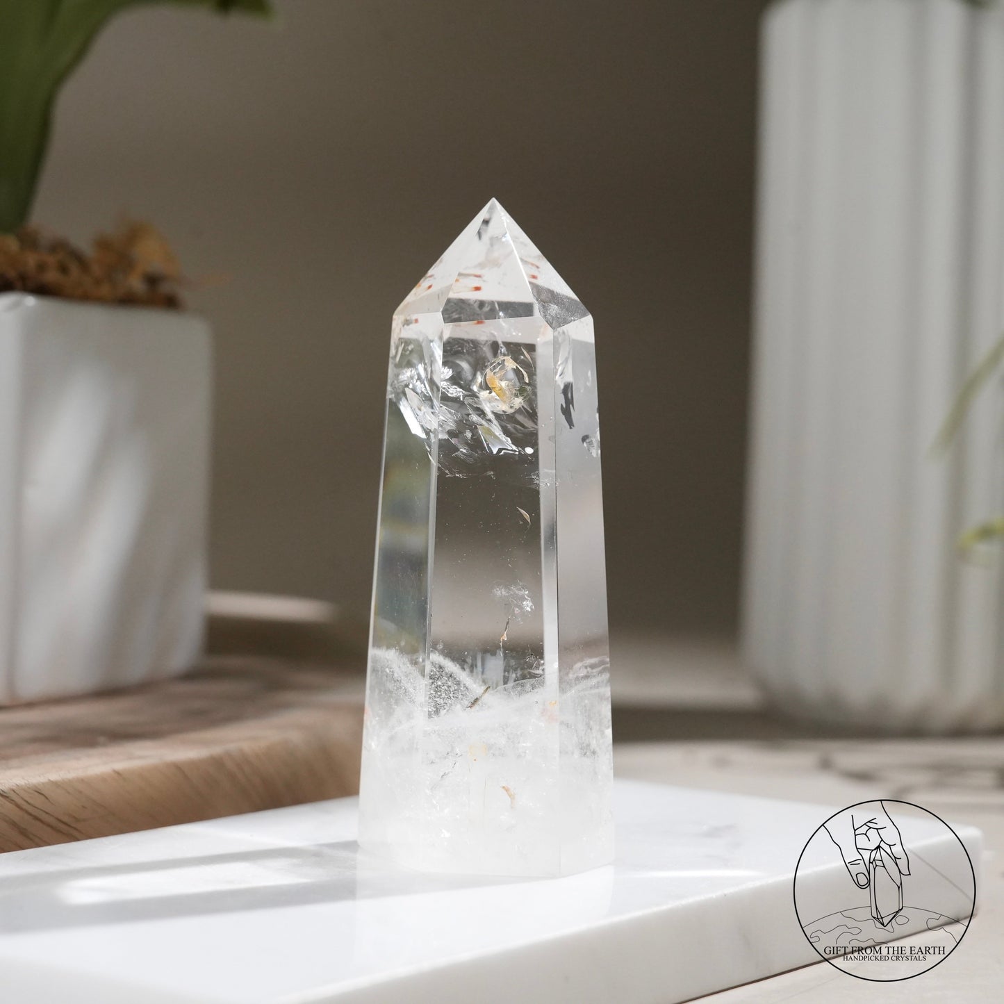 Clear quartz point