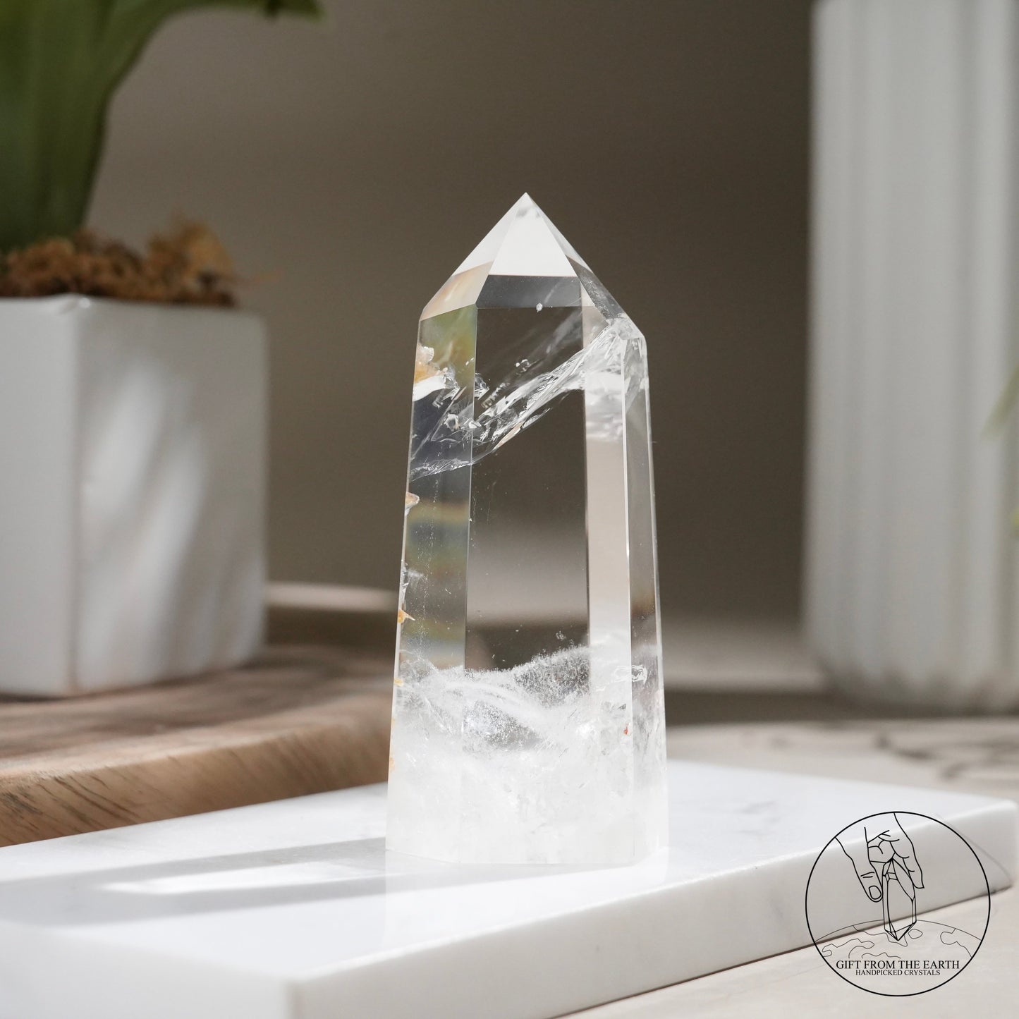 Clear quartz point