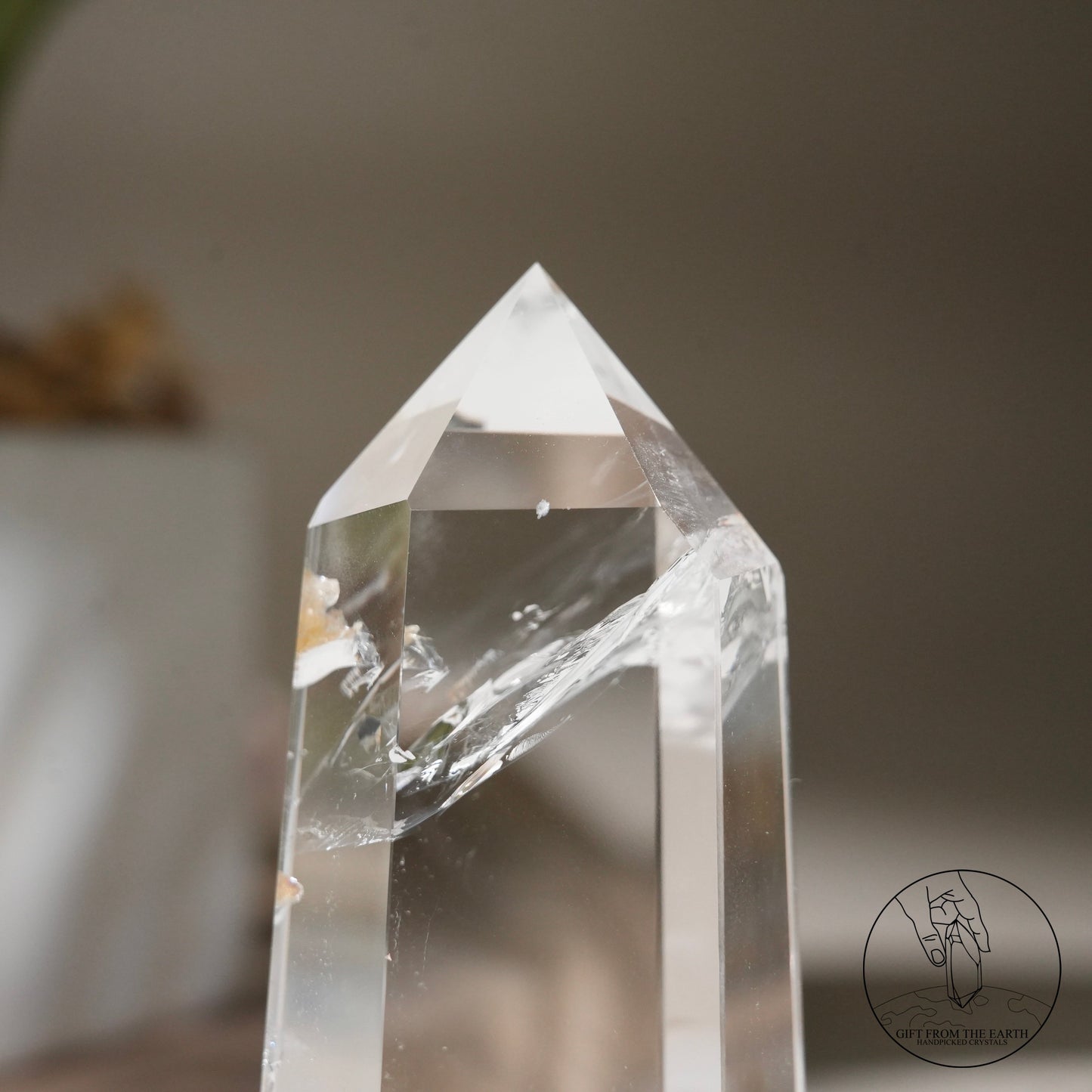 Clear quartz point