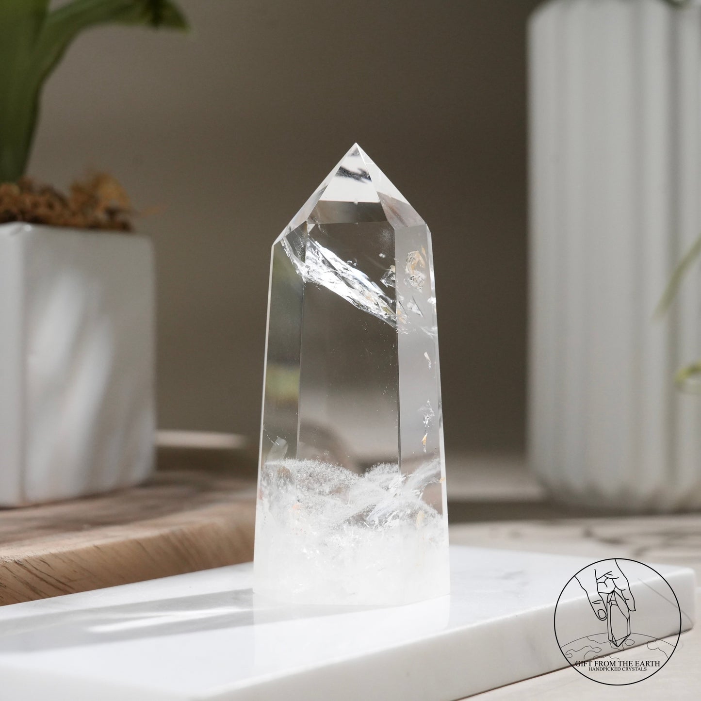 Clear quartz point