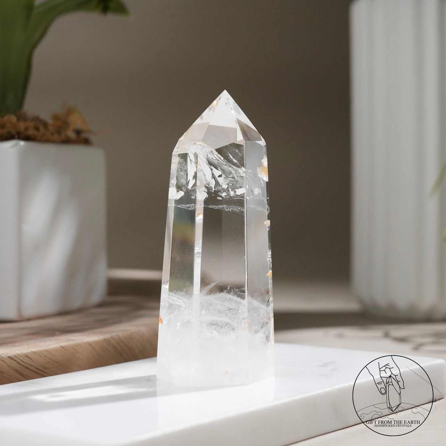 Clear quartz point