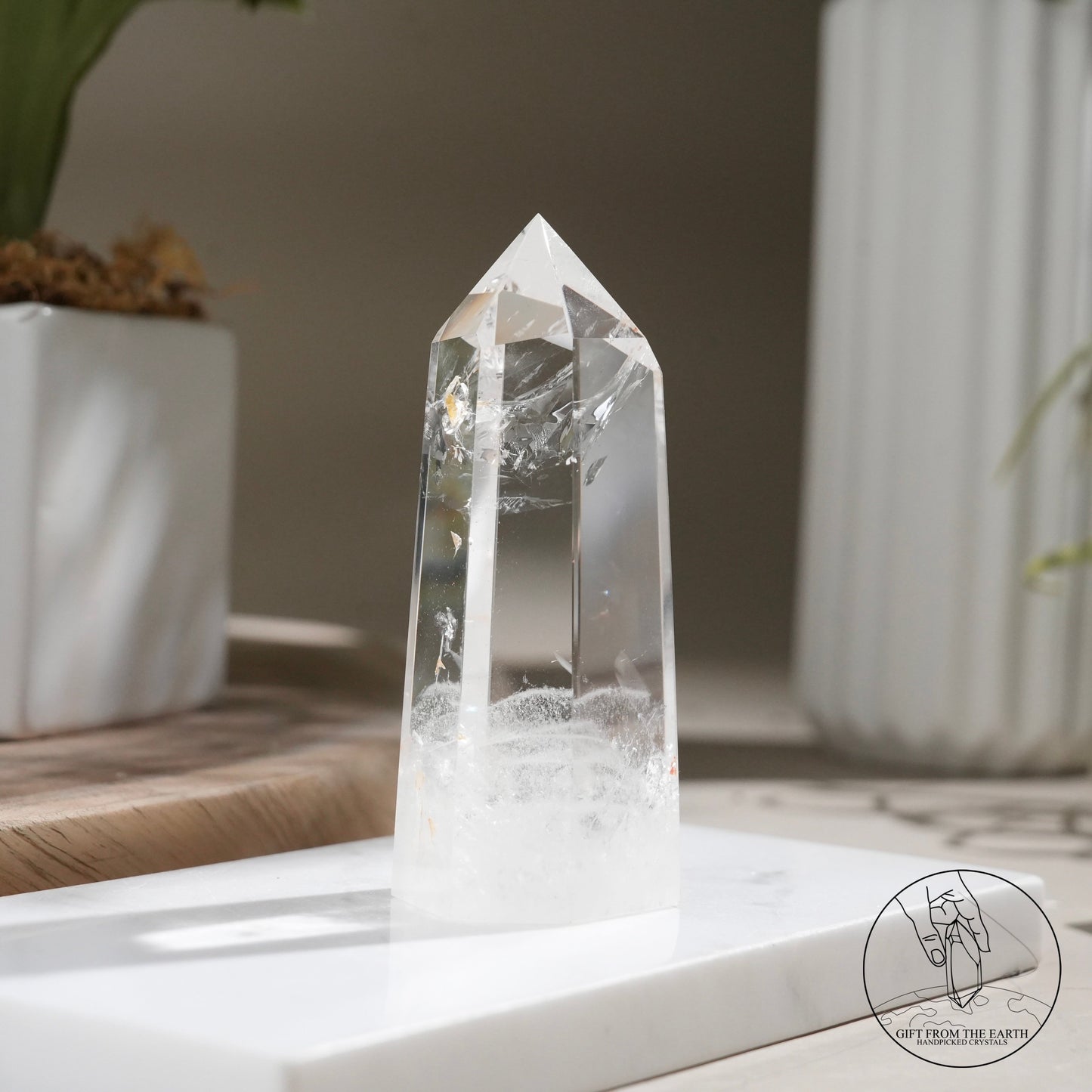 Clear quartz point