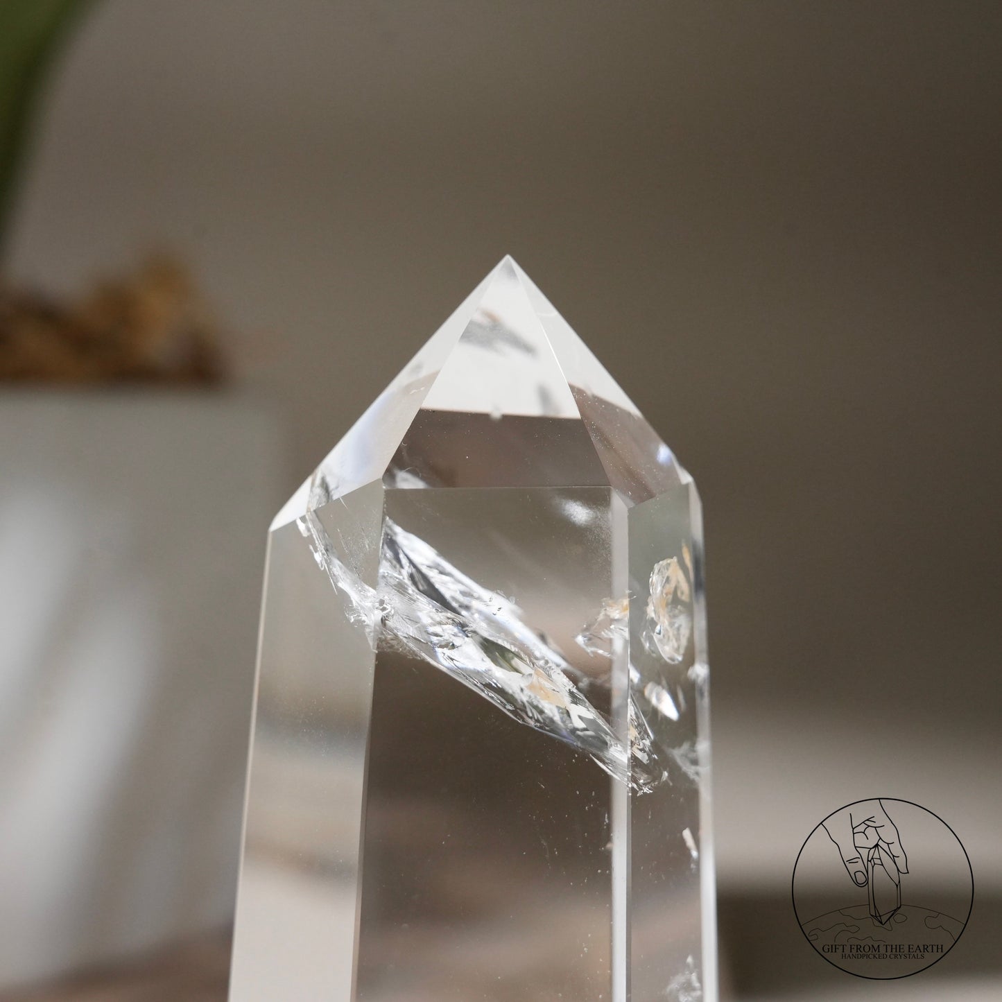 Clear quartz point