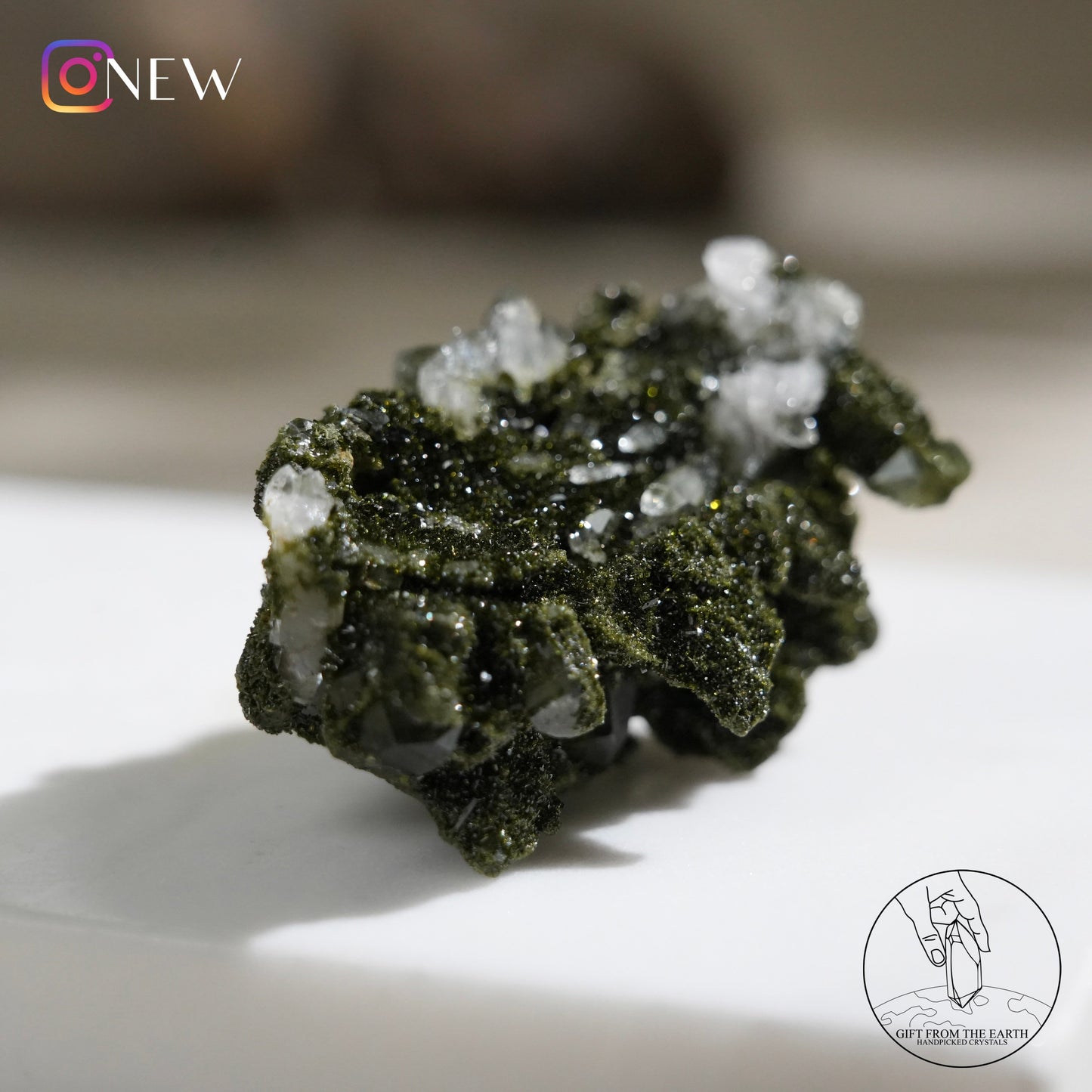 Turkish epidote in quartz