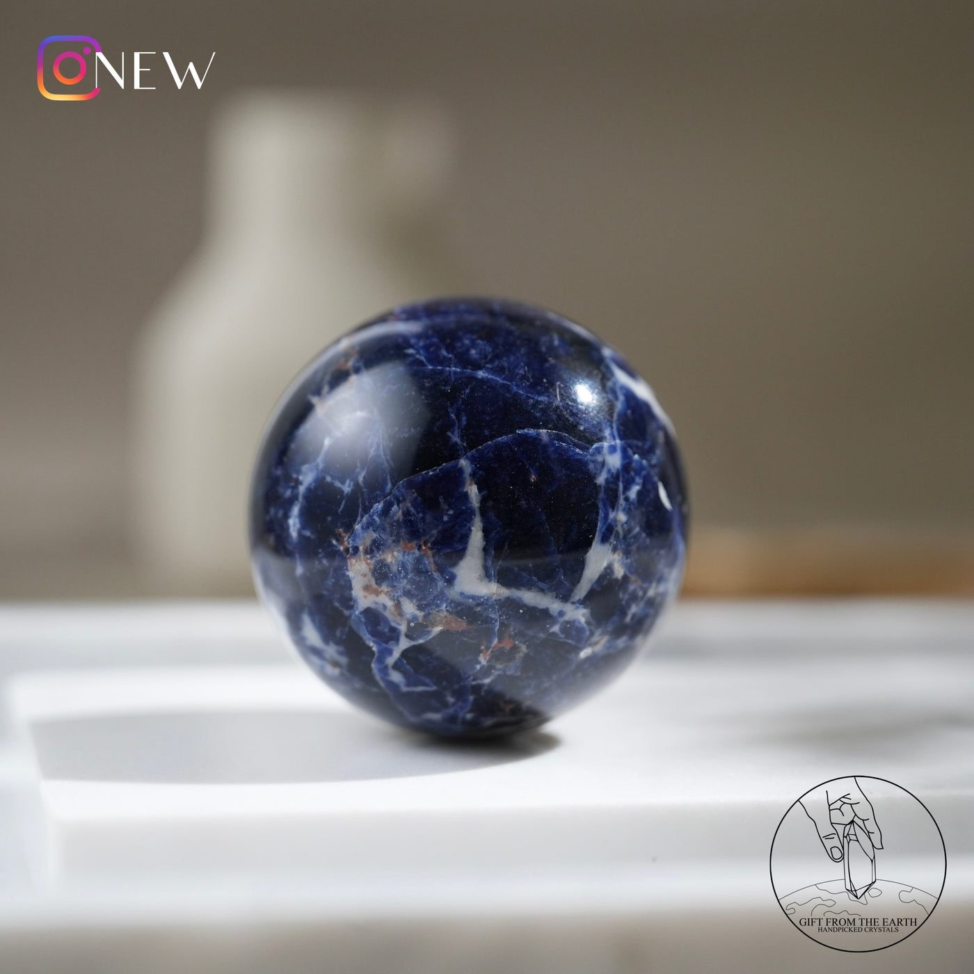 Blue Lace Agate Sphere with