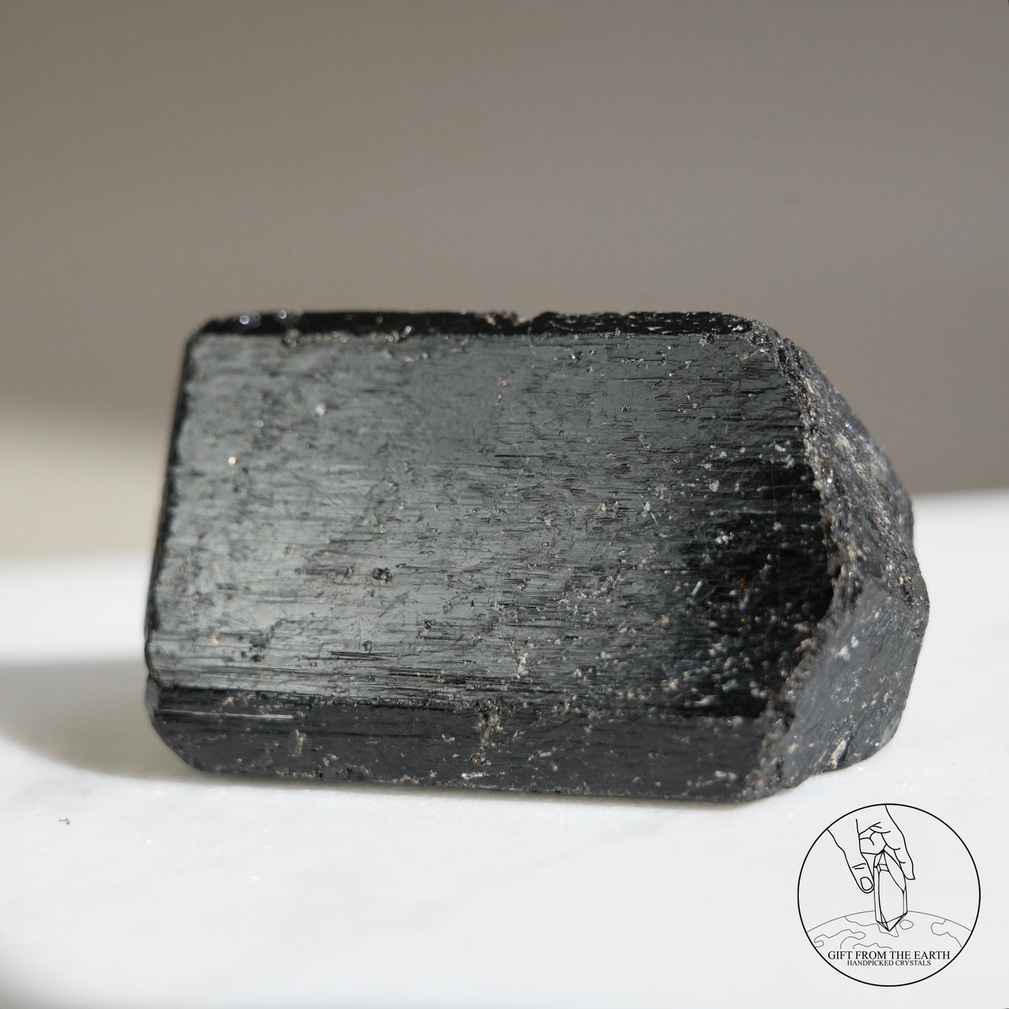 Madagascar lustrous black tourmaline 