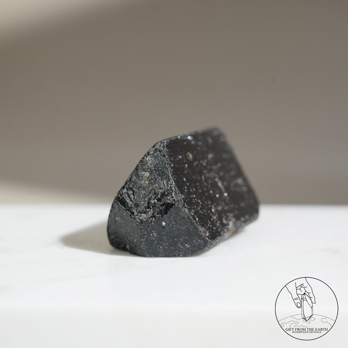 Madagascar lustrous black tourmaline 