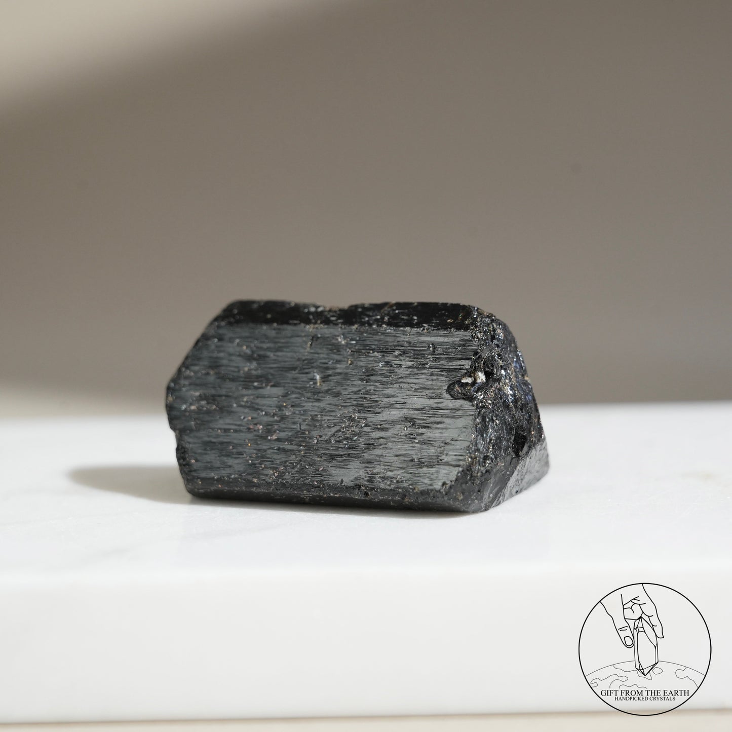 Madagascar lustrous black tourmaline 