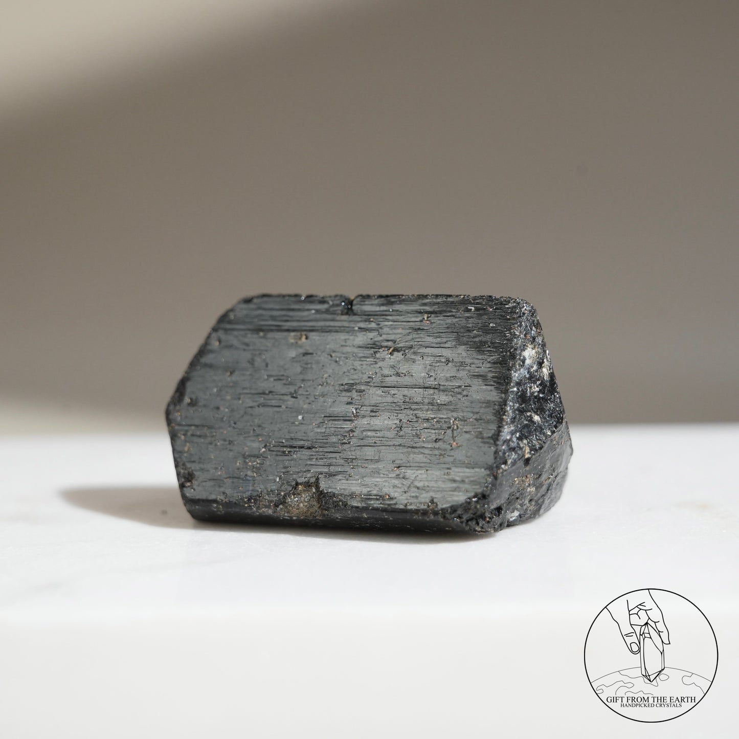 Madagascar lustrous black tourmaline 