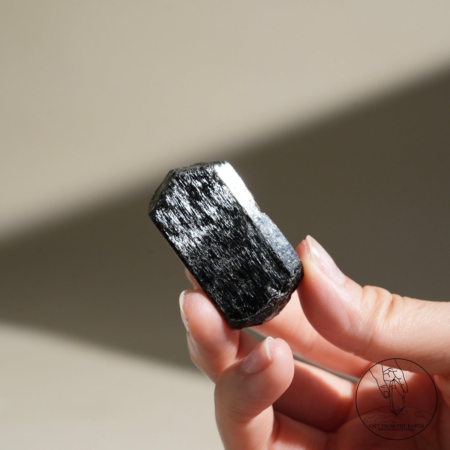 Madagascar lustrous black tourmaline 