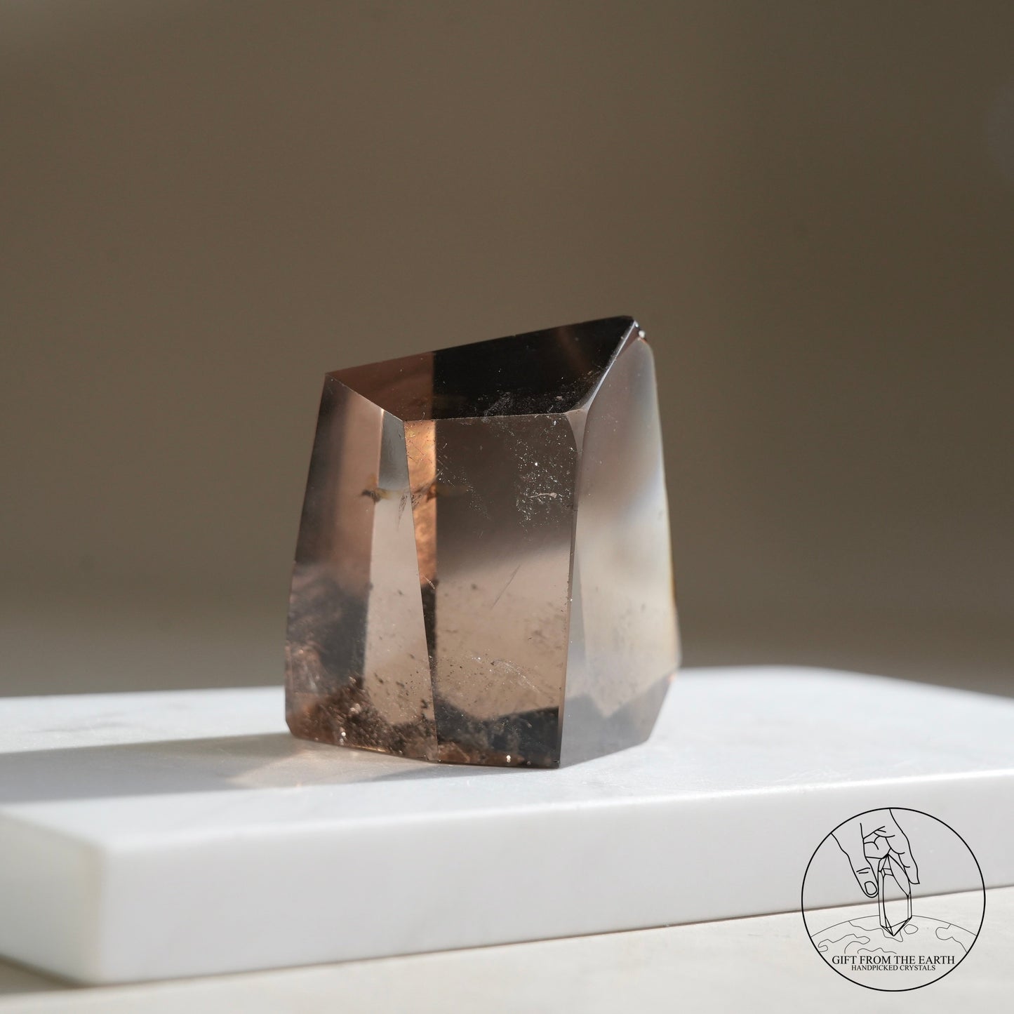 Smoky quartz freeform