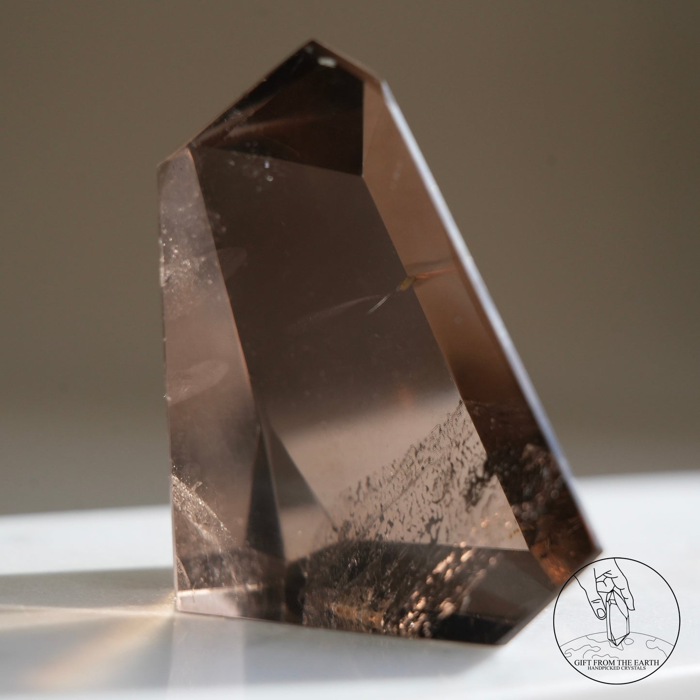 Smoky quartz freeform