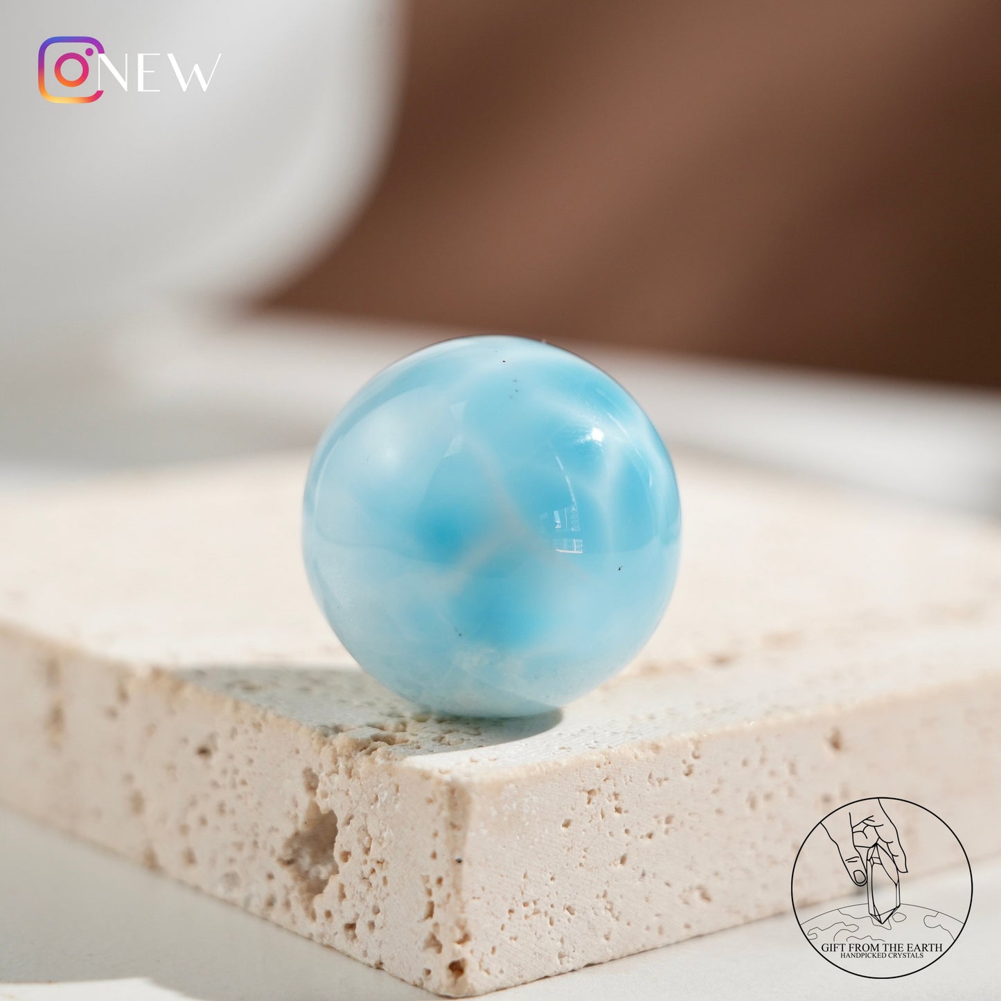 Larimar sphere