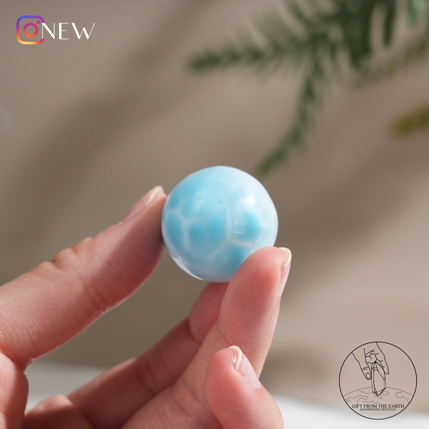 Larimar sphere