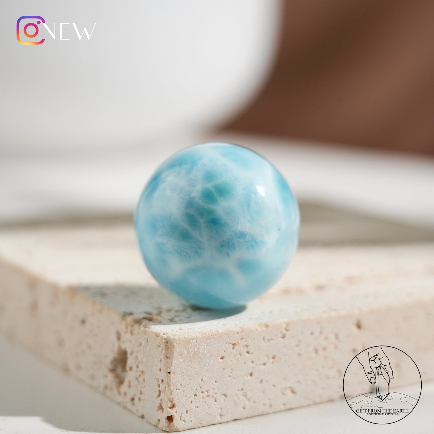 Larimar sphere