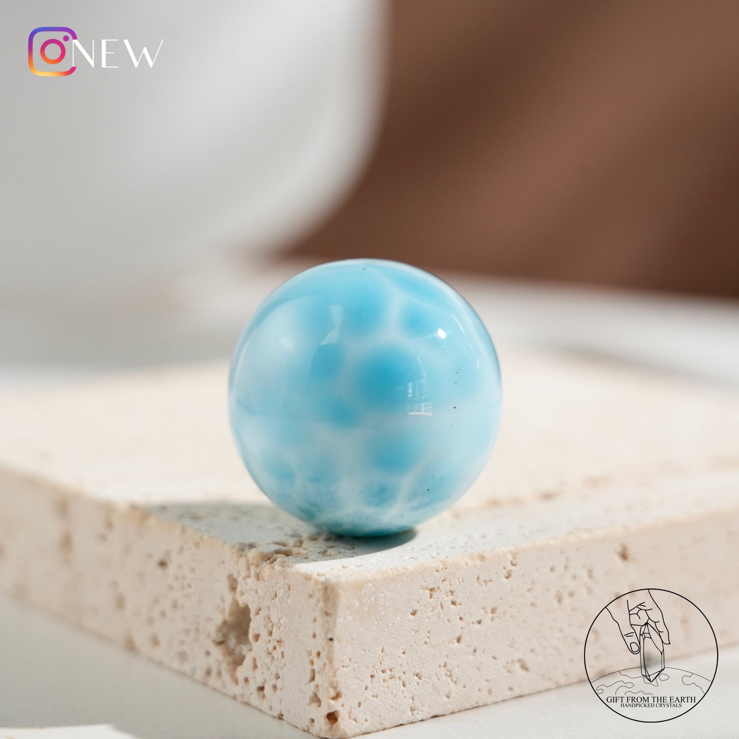 Larimar sphere