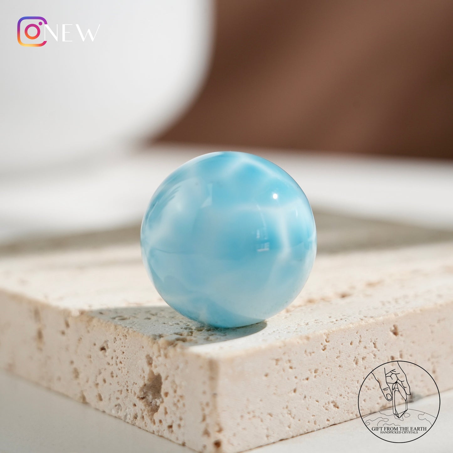 Larimar sphere