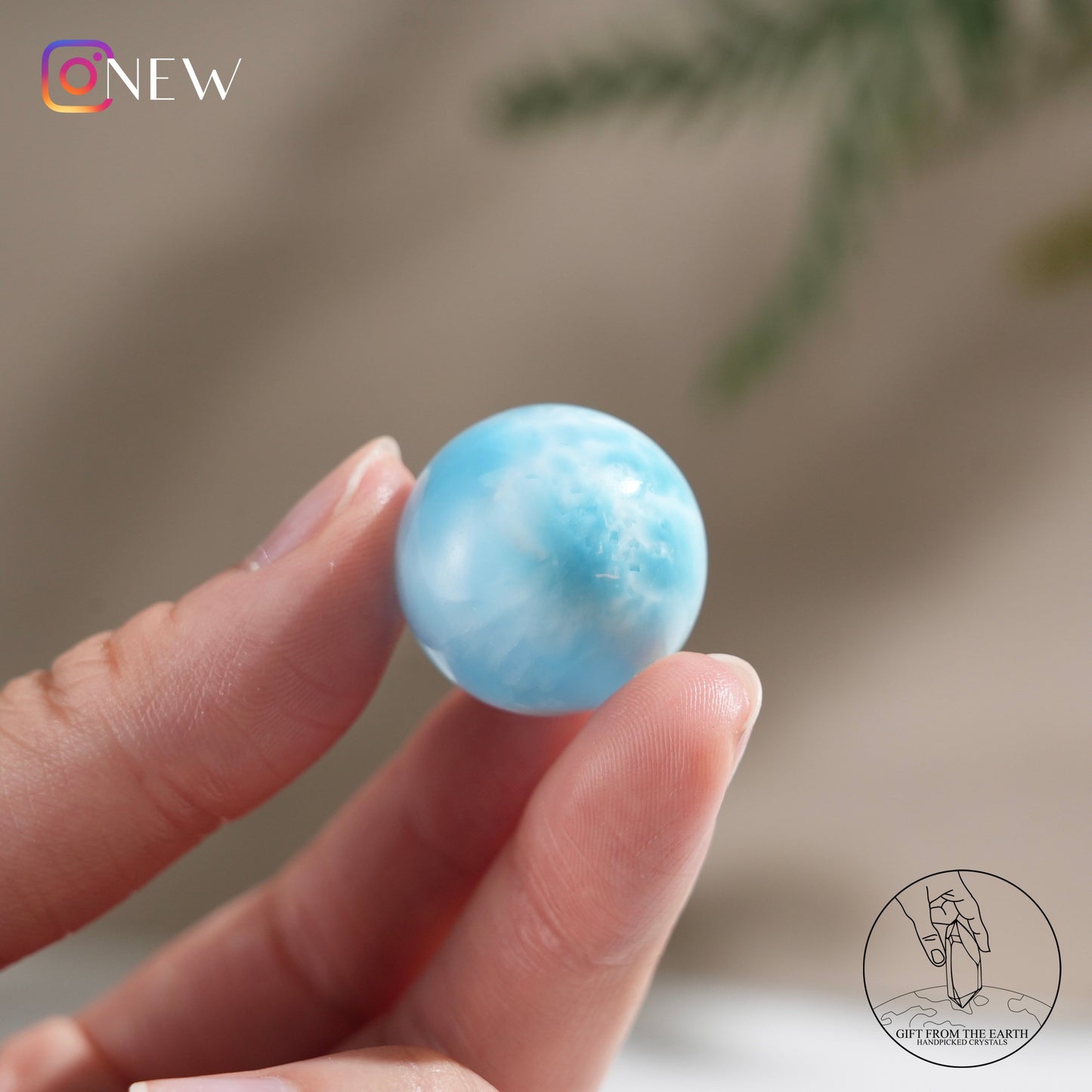 Larimar sphere