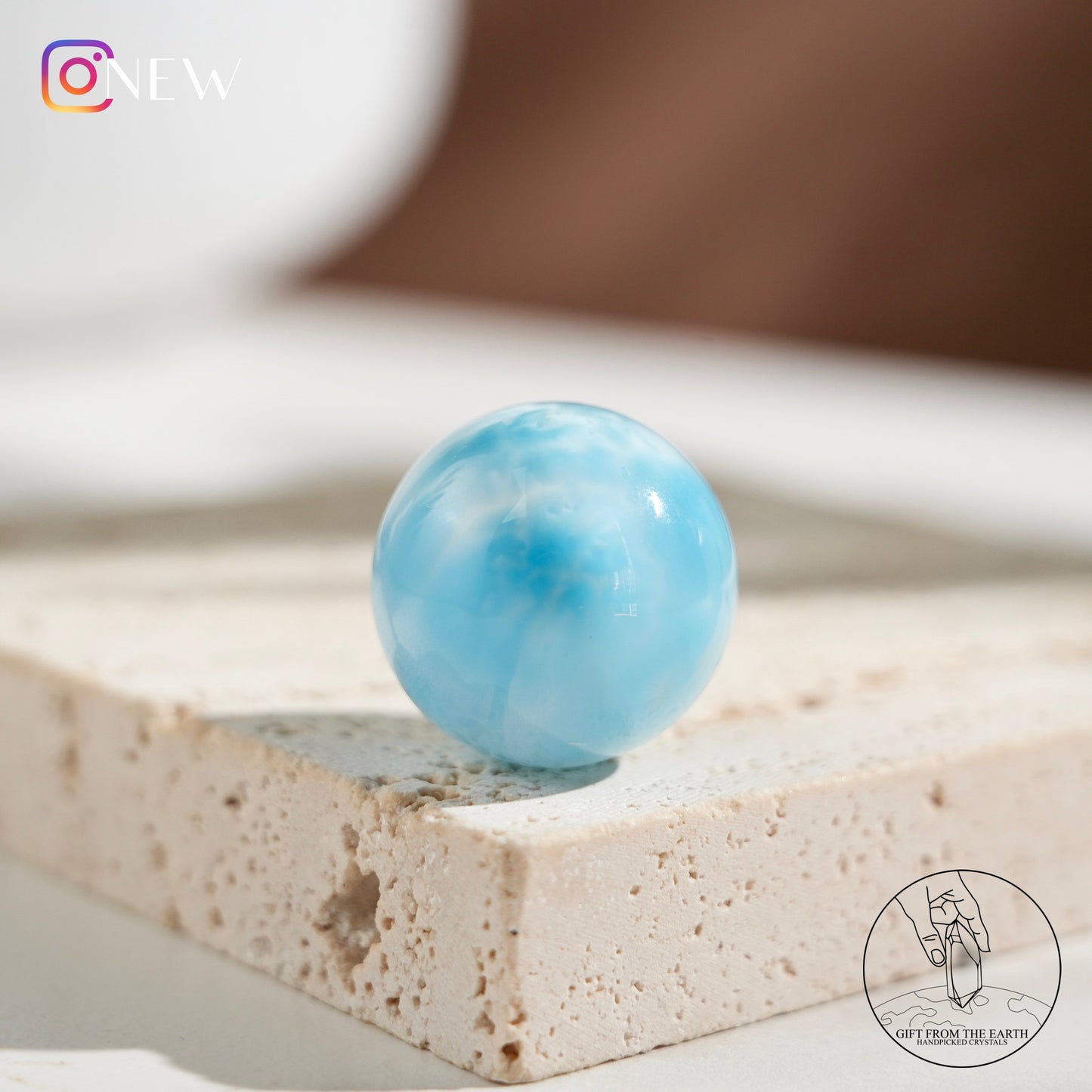 Larimar sphere