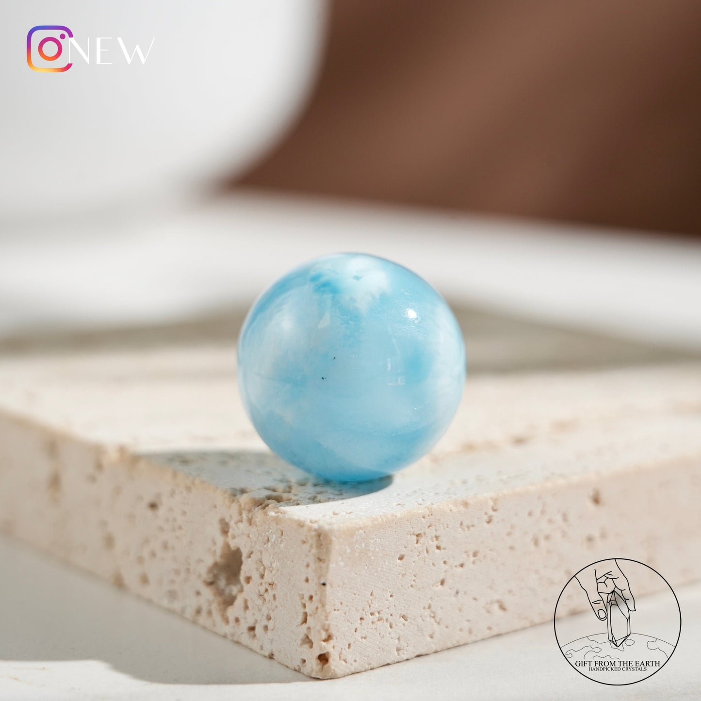 Larimar sphere