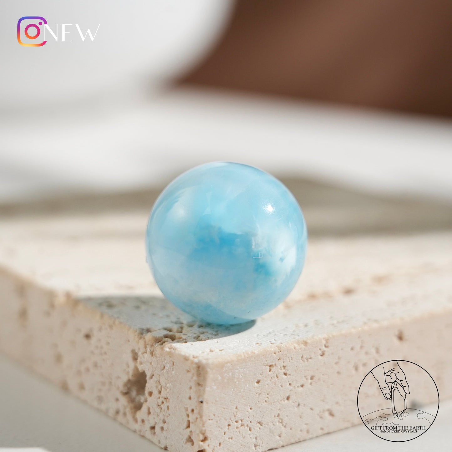 Larimar sphere