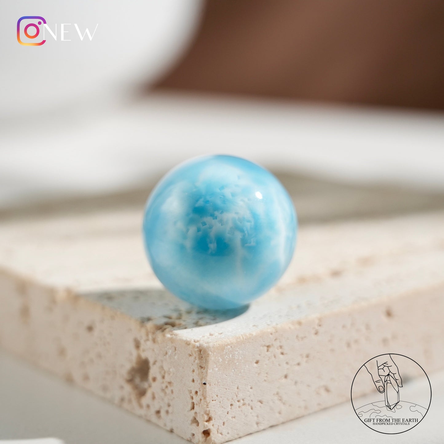 Larimar sphere