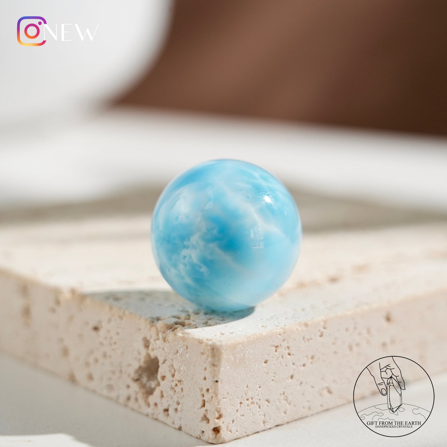 Larimar sphere