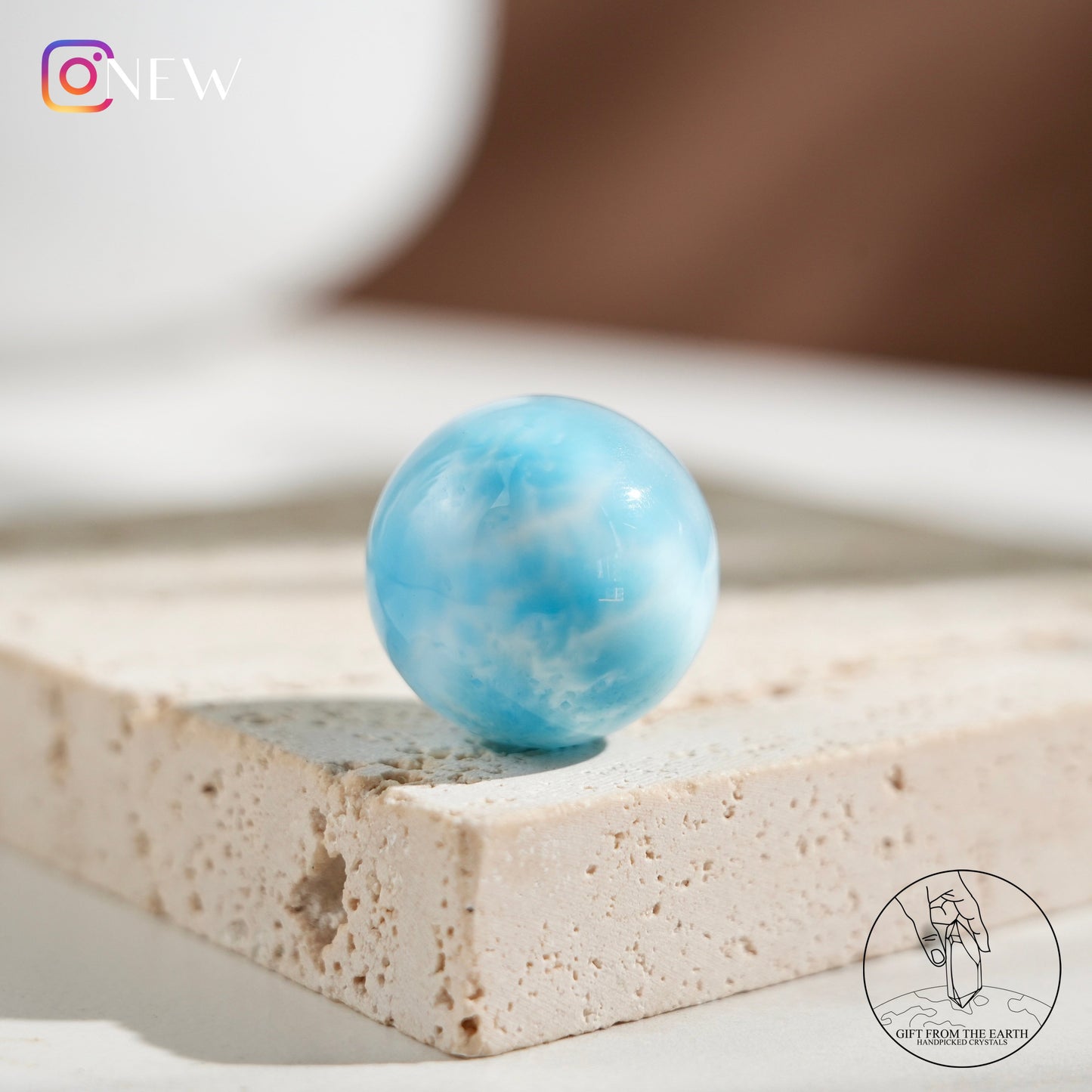 Larimar sphere