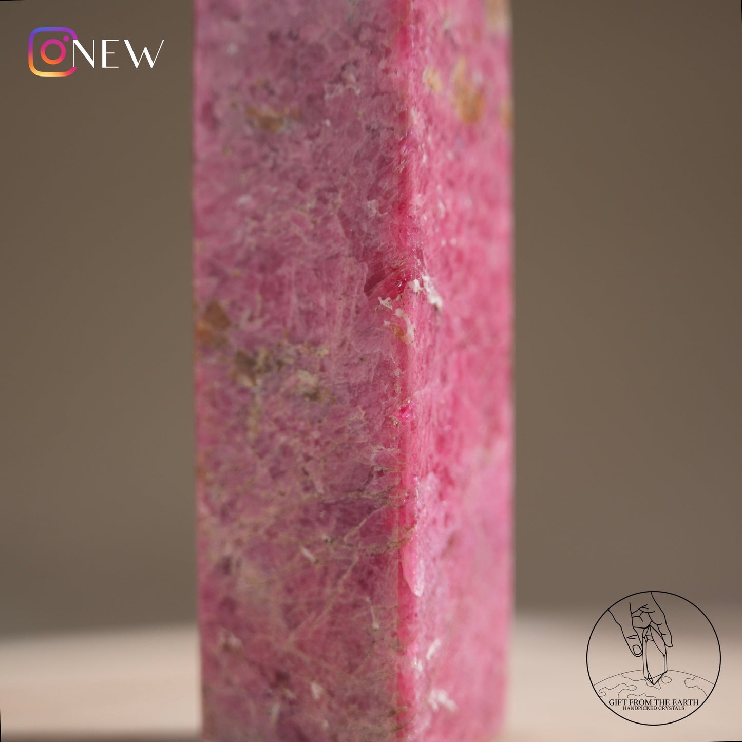 Zimbabwean rhodonite point