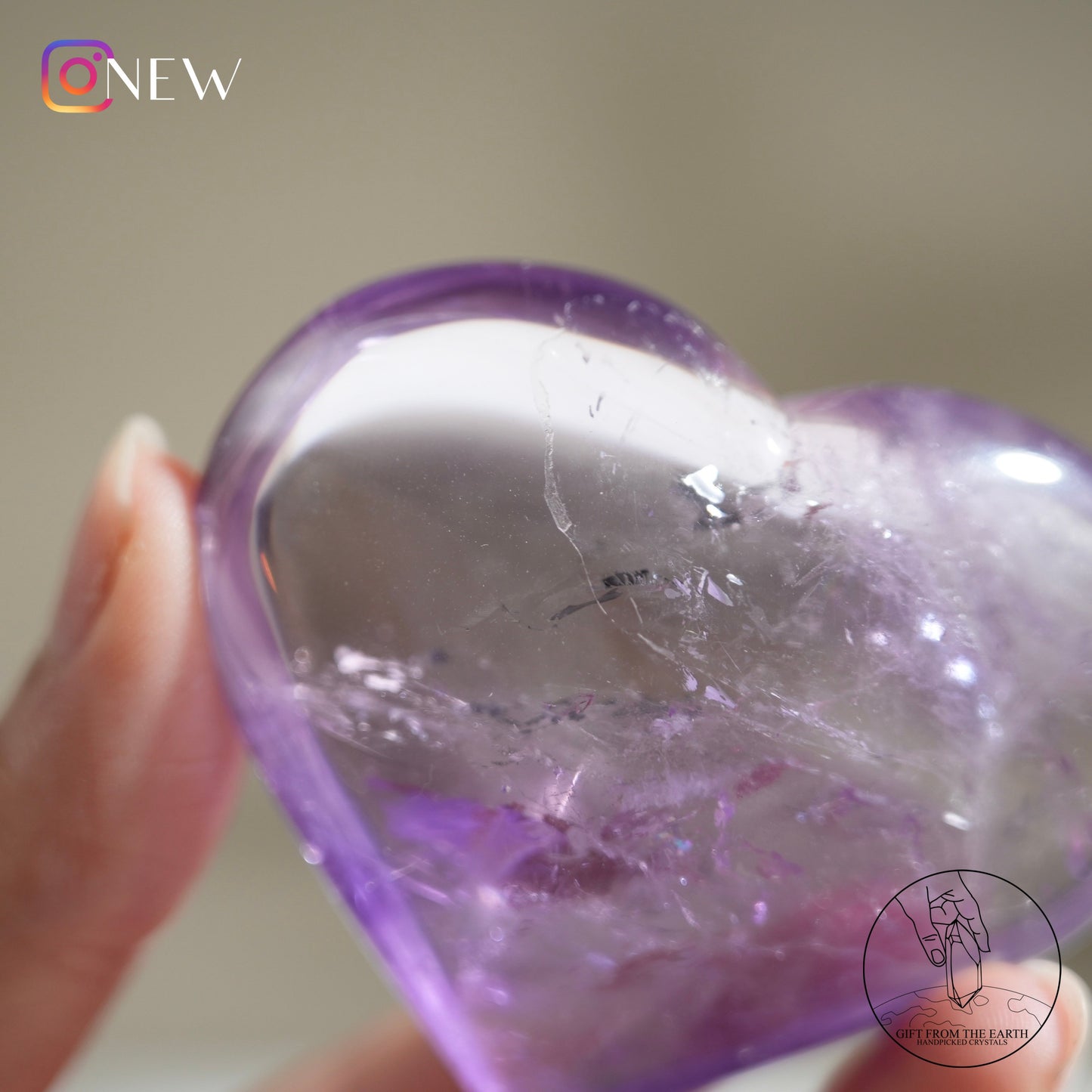 Amethyst heart