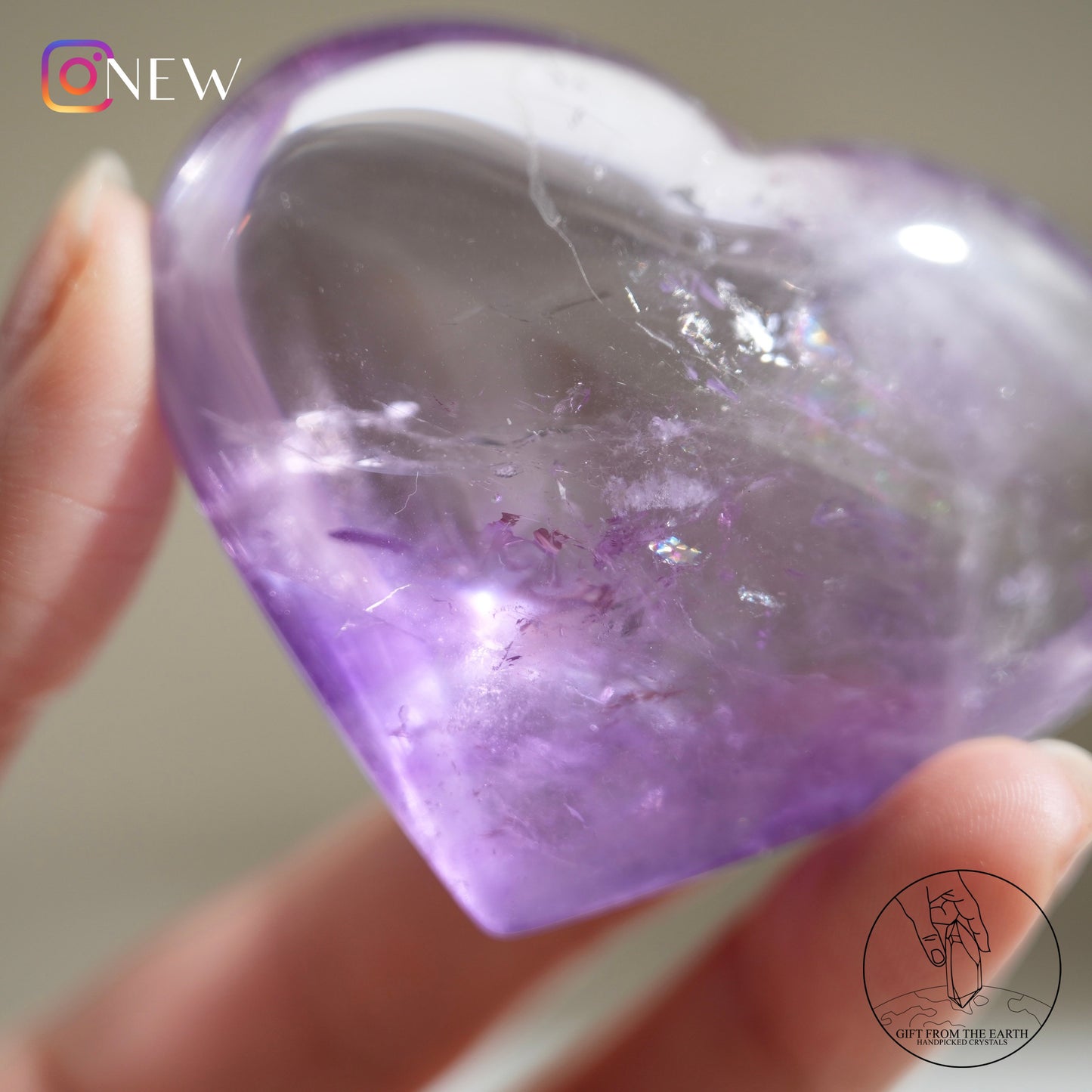 Amethyst heart