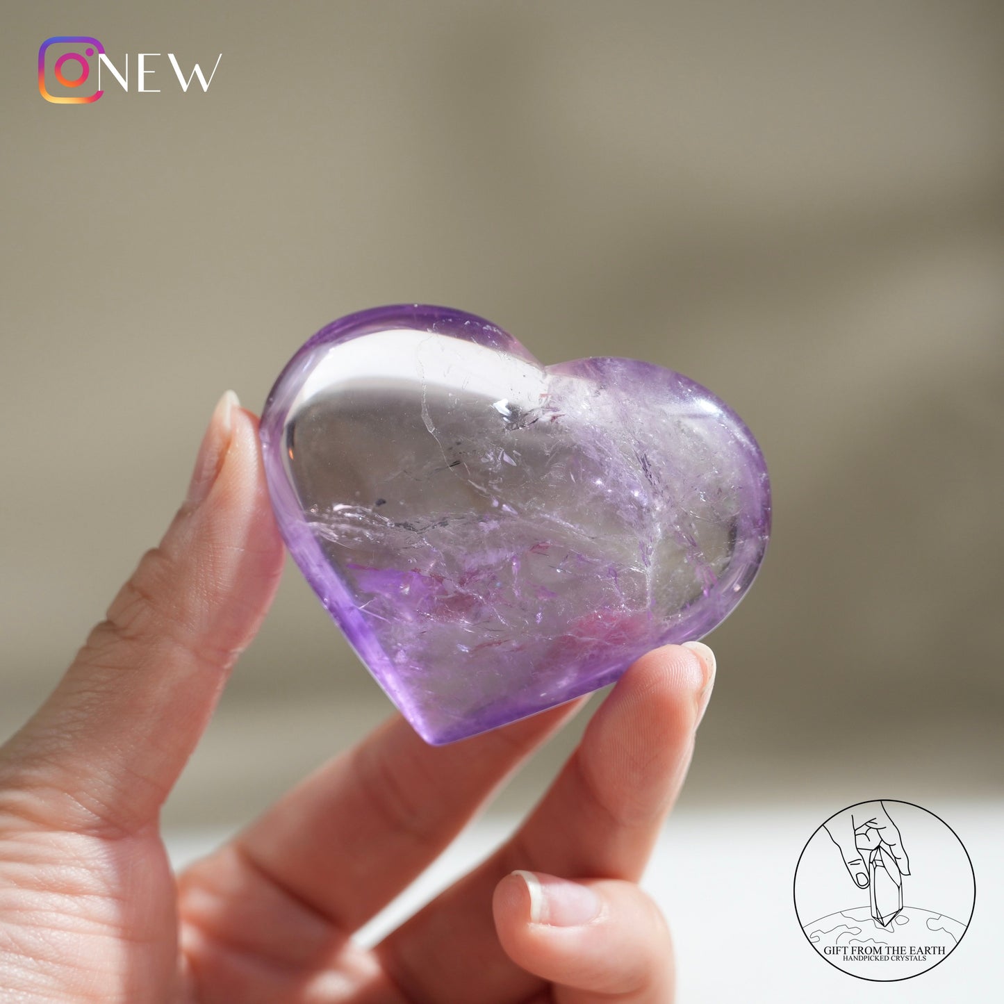 Amethyst heart