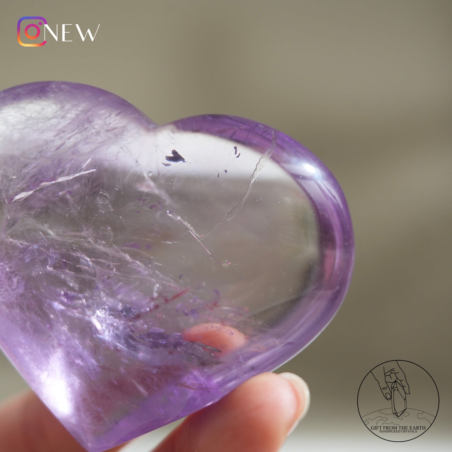 Amethyst heart