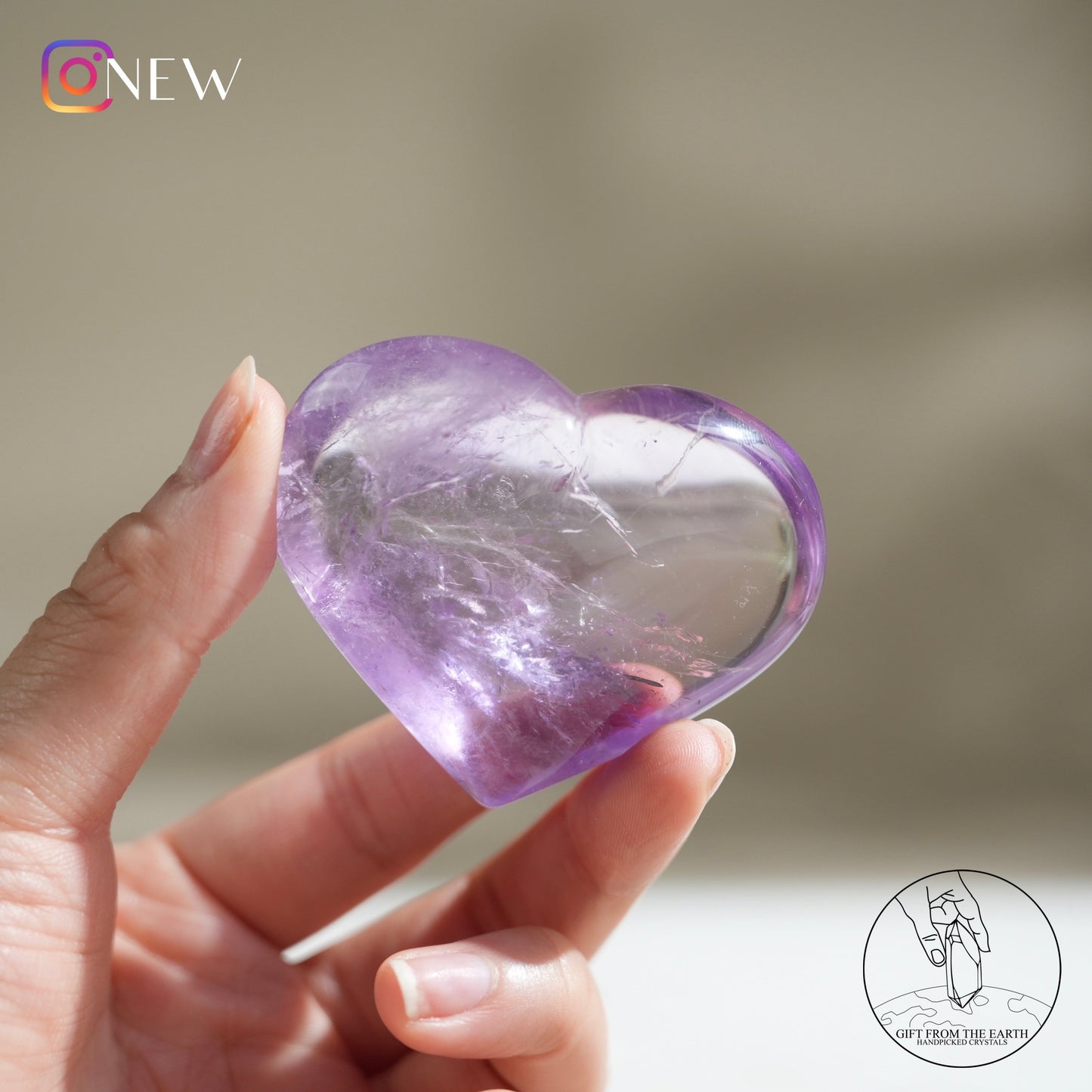 Amethyst heart