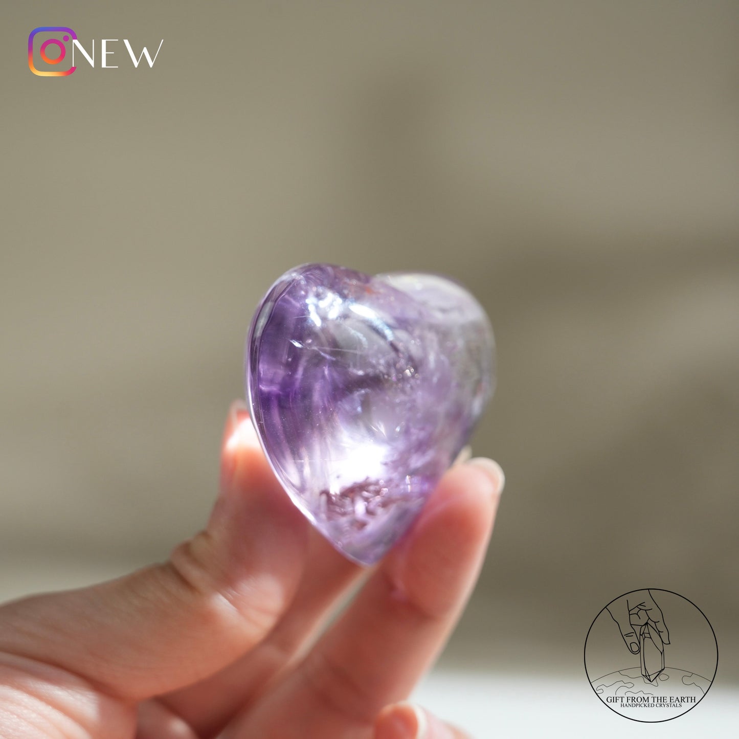 Amethyst heart