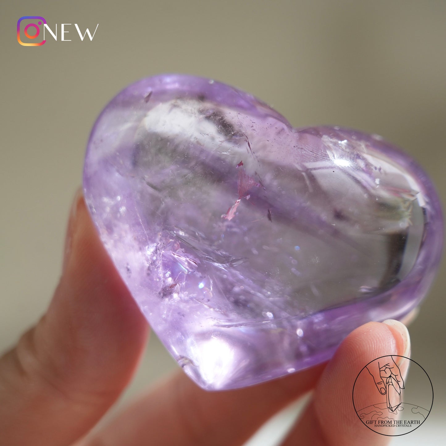 Amethyst heart