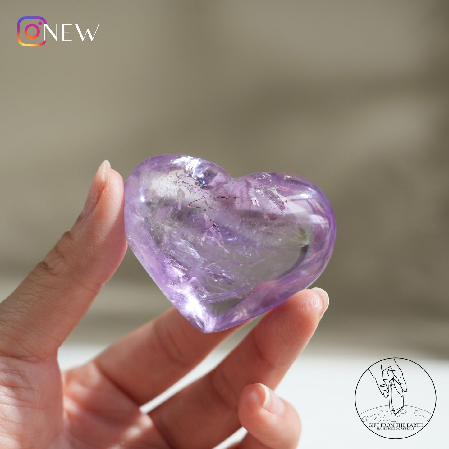 Amethyst heart