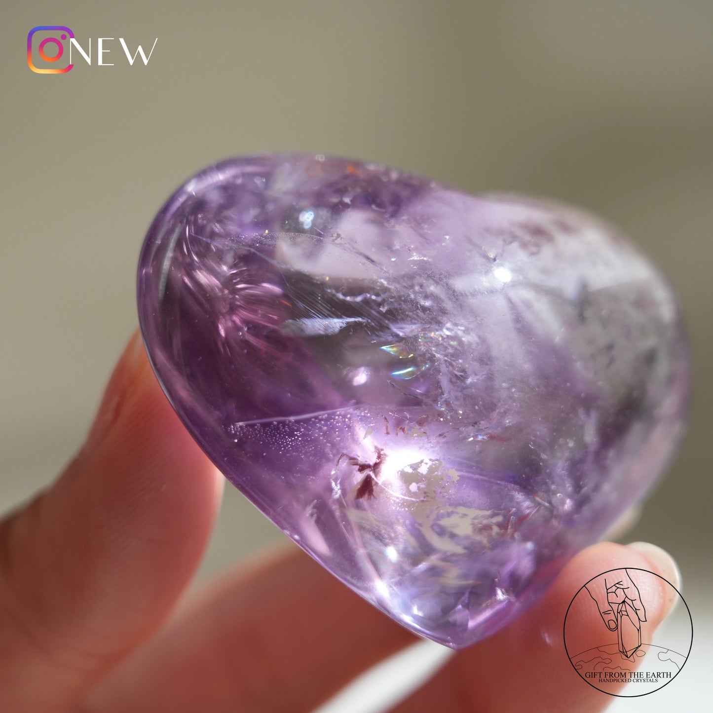 Amethyst heart