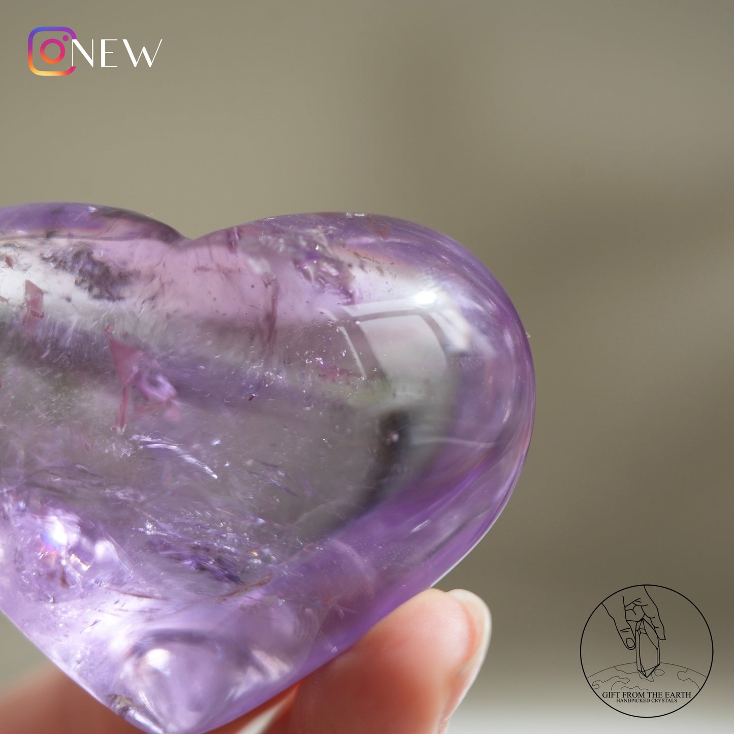 Amethyst heart