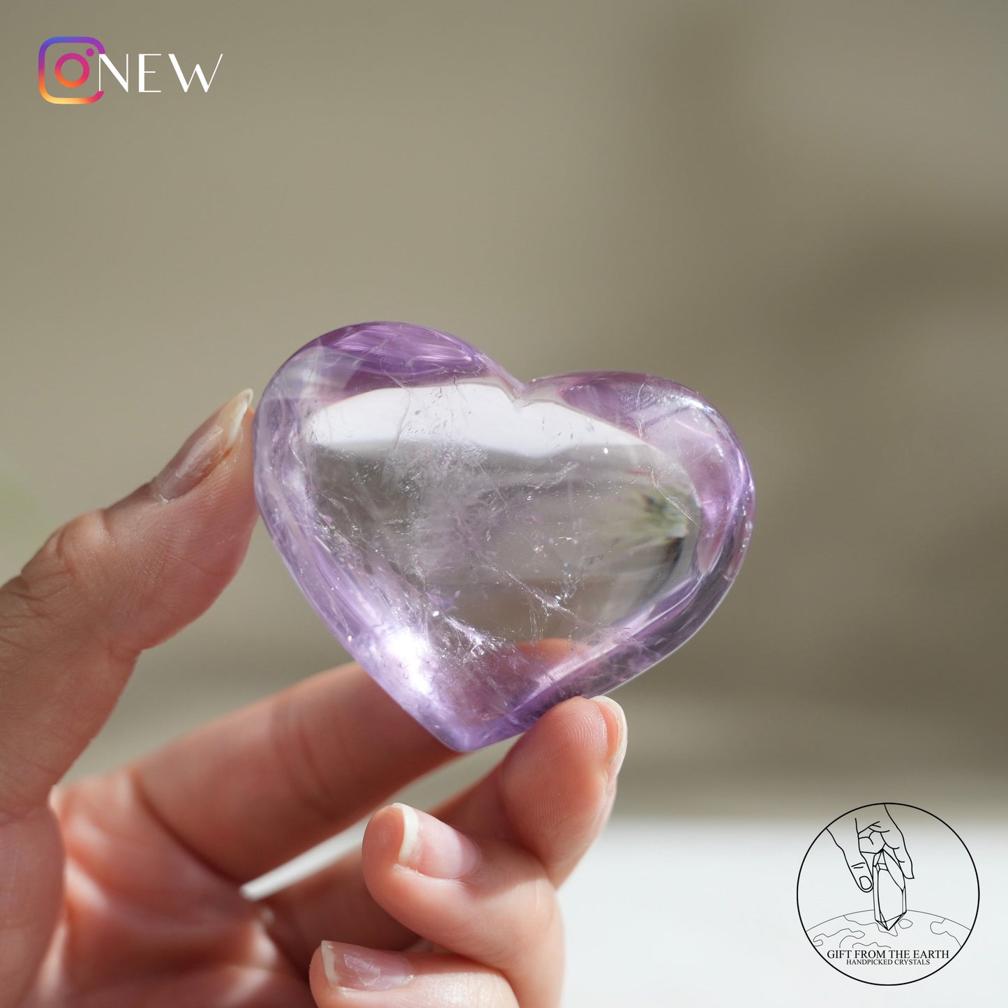 Amethyst heart