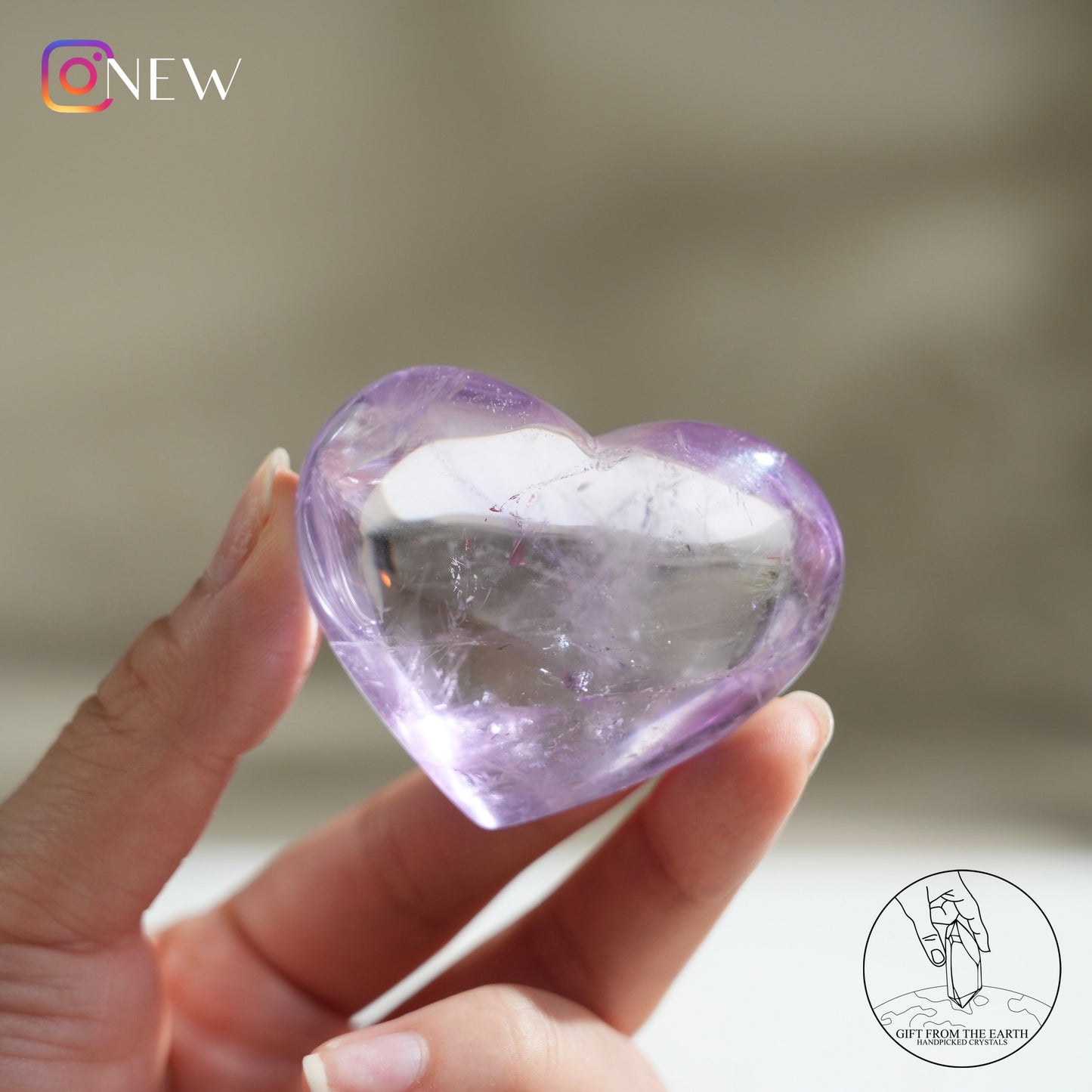 Amethyst heart