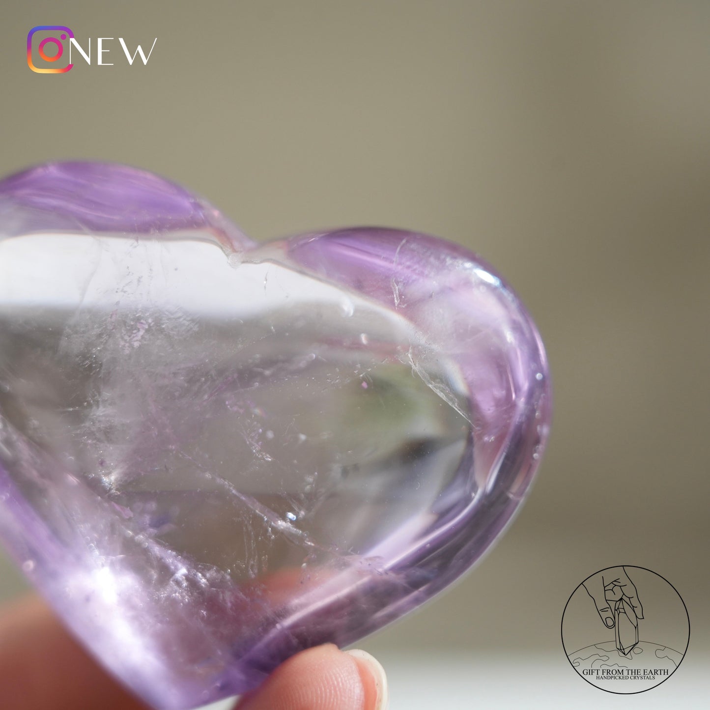 Amethyst heart