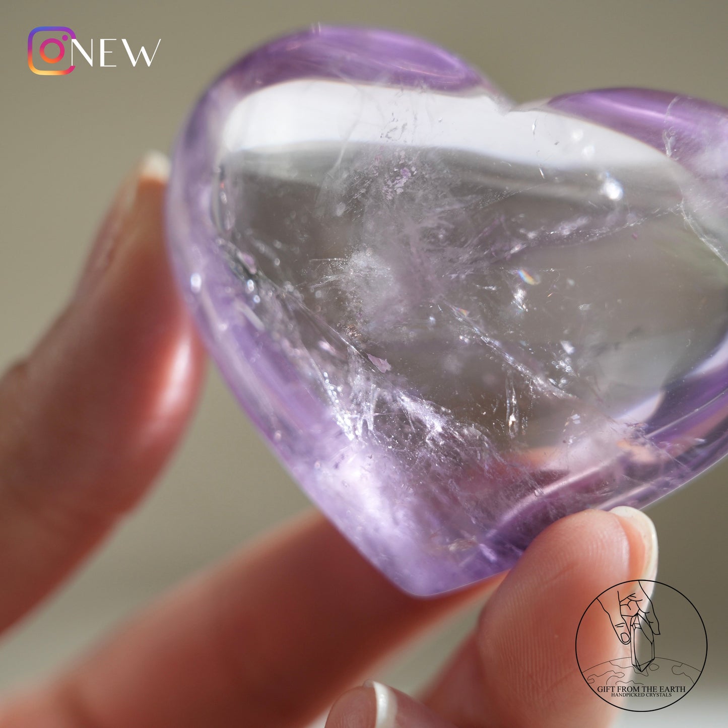 Amethyst heart