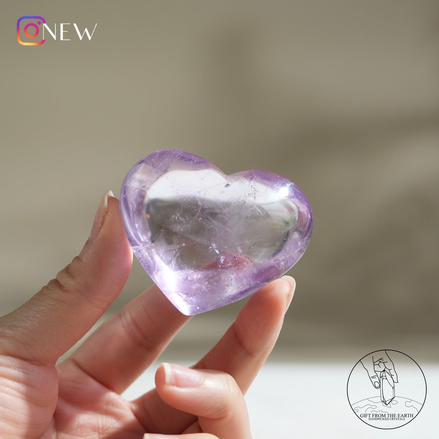 Amethyst heart