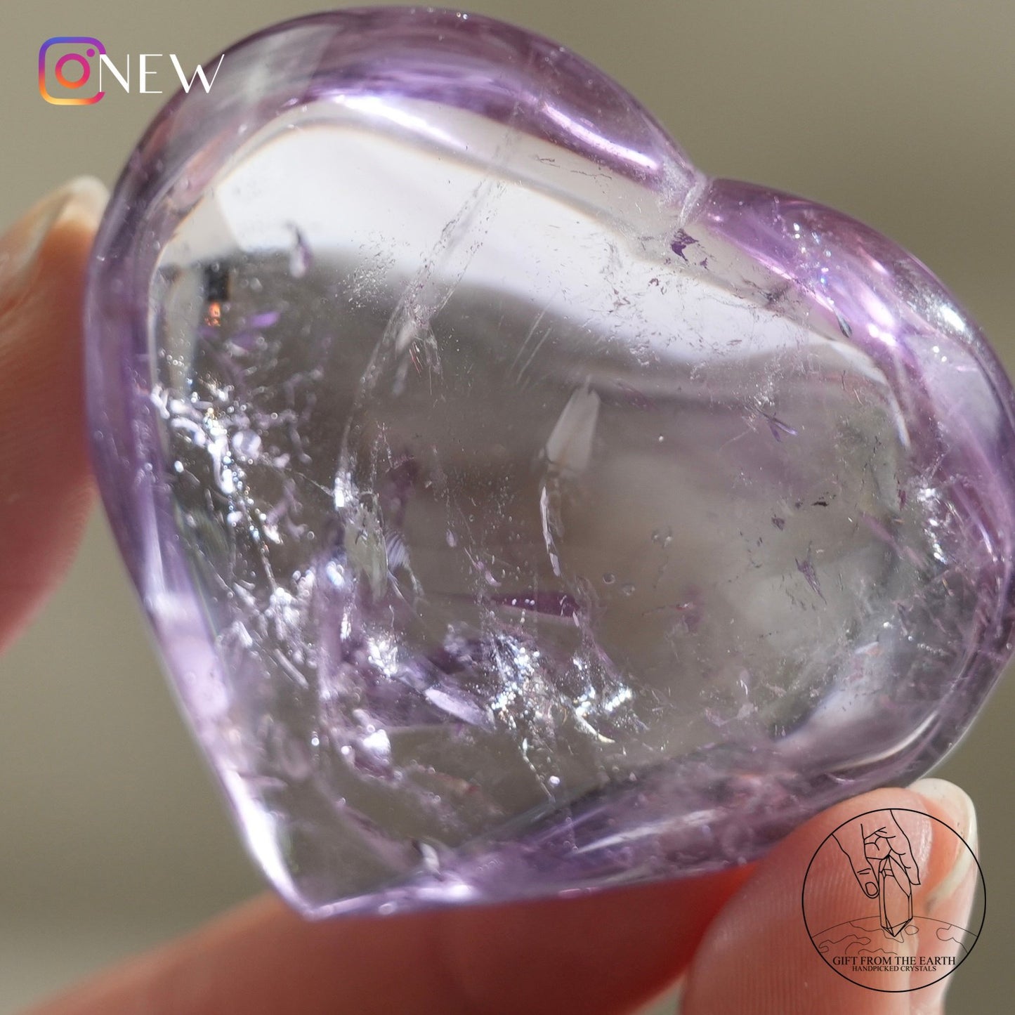 Amethyst heart