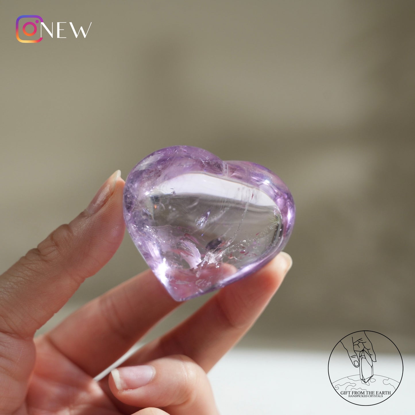 Amethyst heart