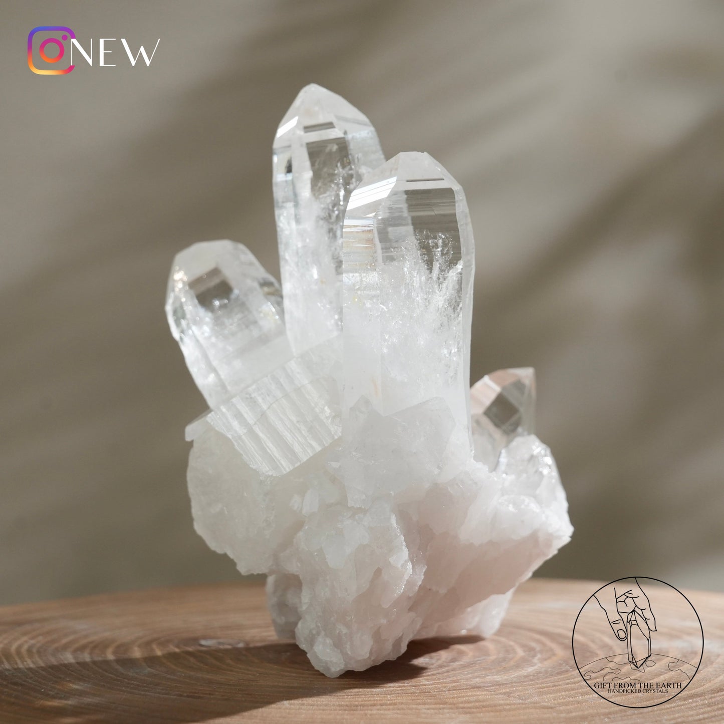 Colombian lemurian quartz cluster