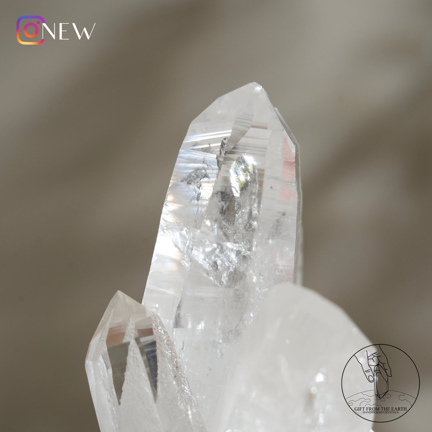 Colombian lemurian quartz cluster