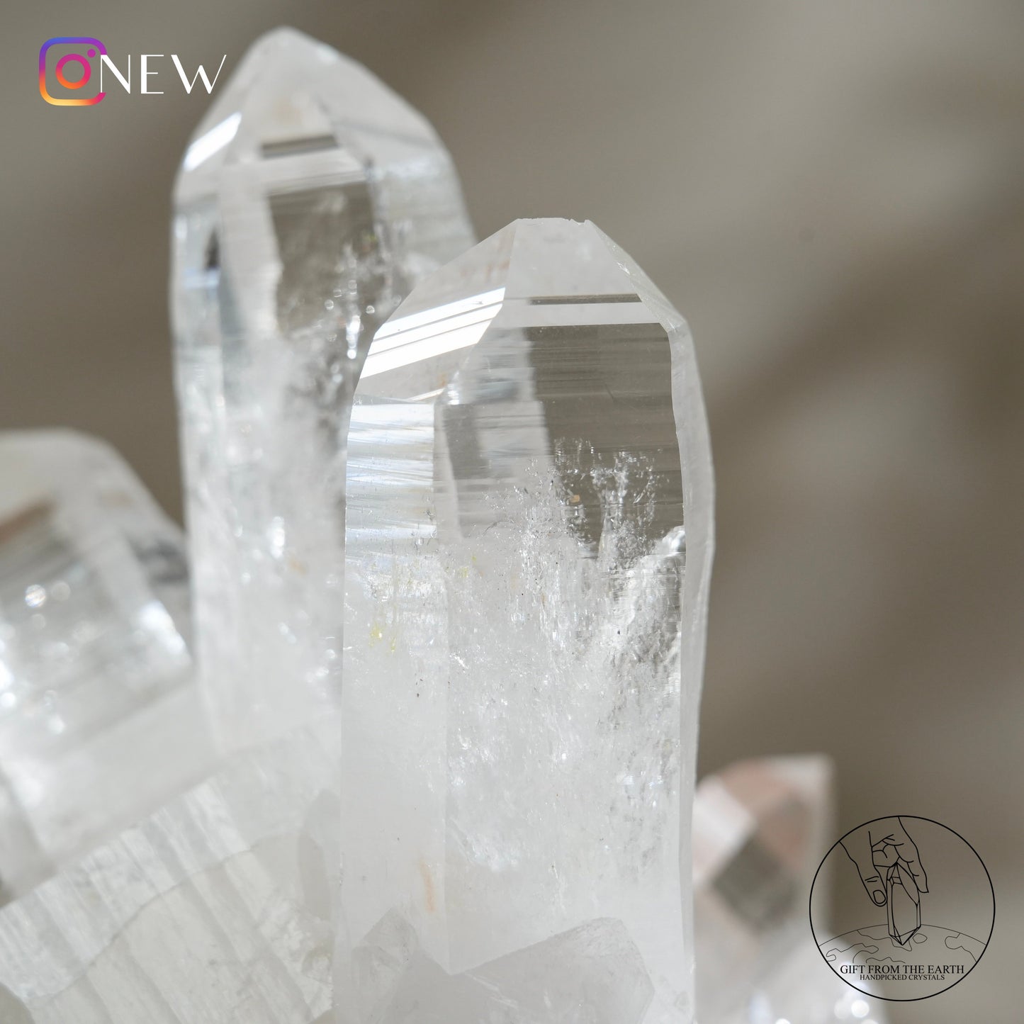 Colombian lemurian quartz cluster